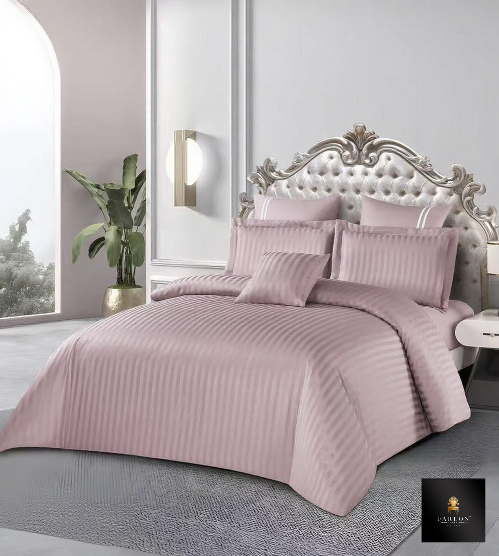 FHC Hotel Style 6 Piece Pink Duvet Cover - KING