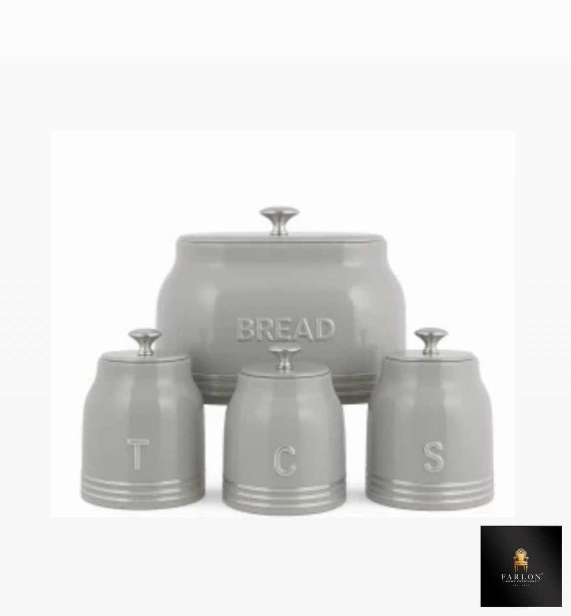 FHC Bread Bin with Tea, Coffee and Sugar Canister