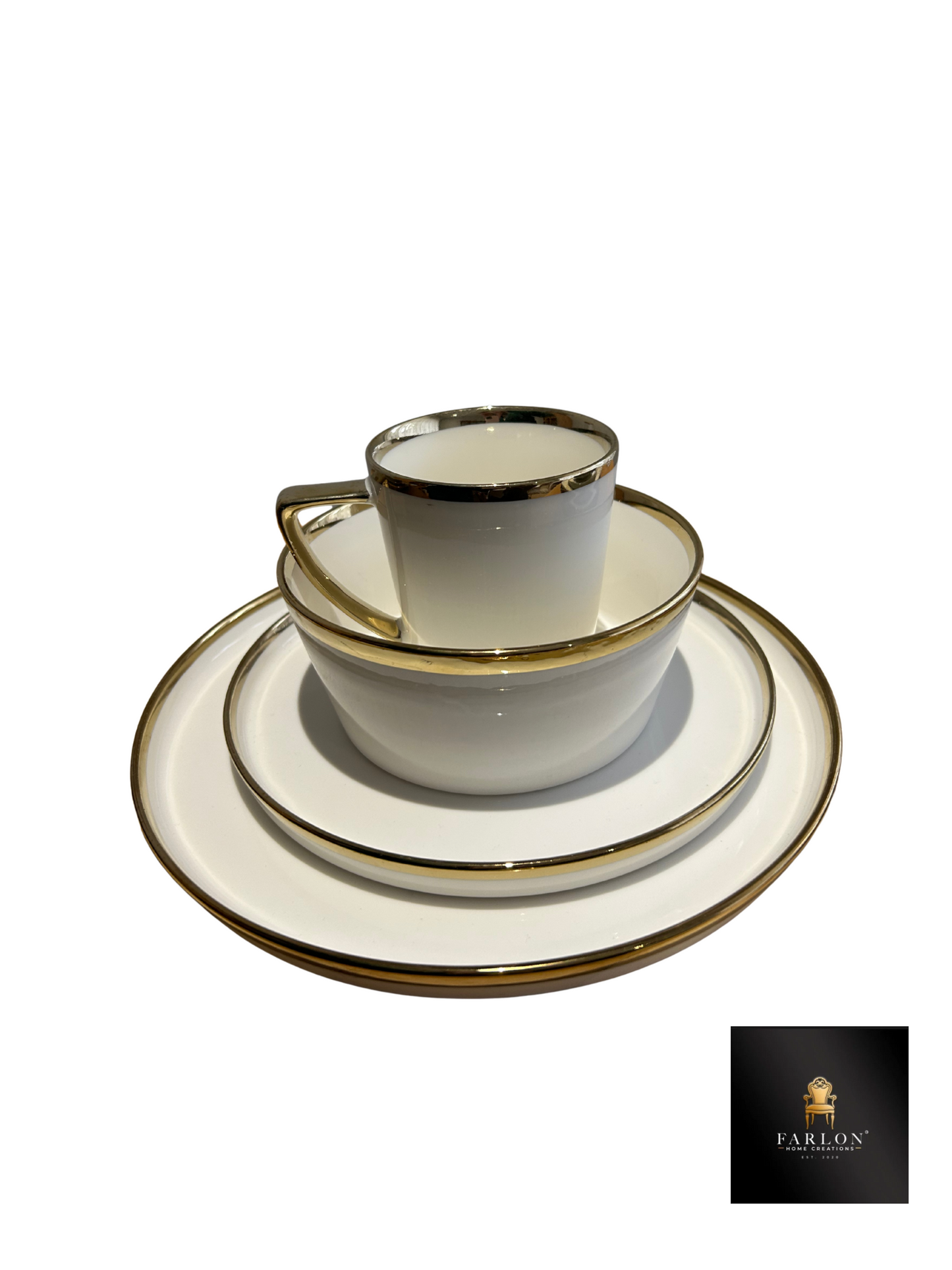 FHC 16 Piece Gold Plated Dinner Set