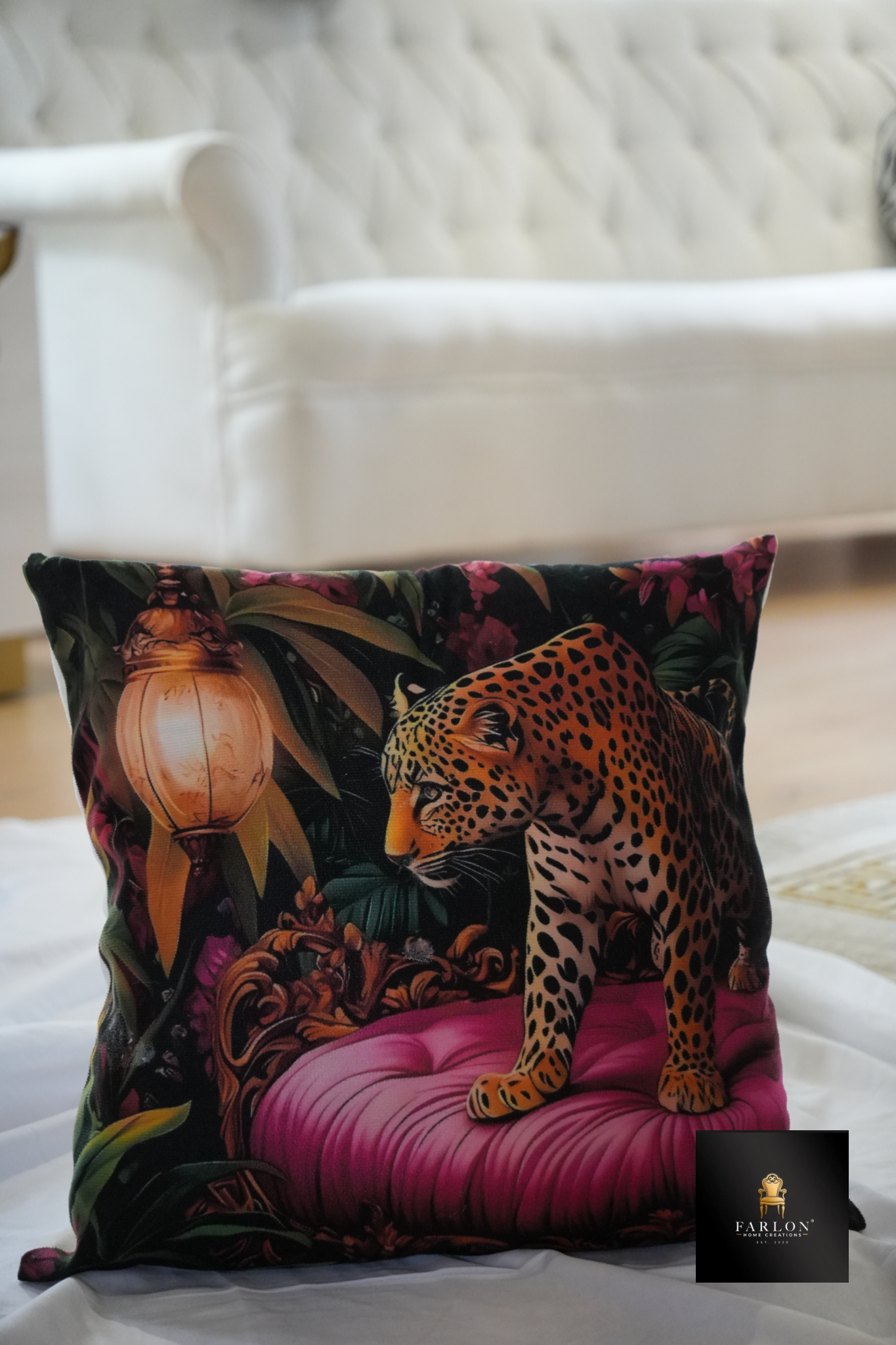 FHC Luxury Leopard Accent Scatter Cushion