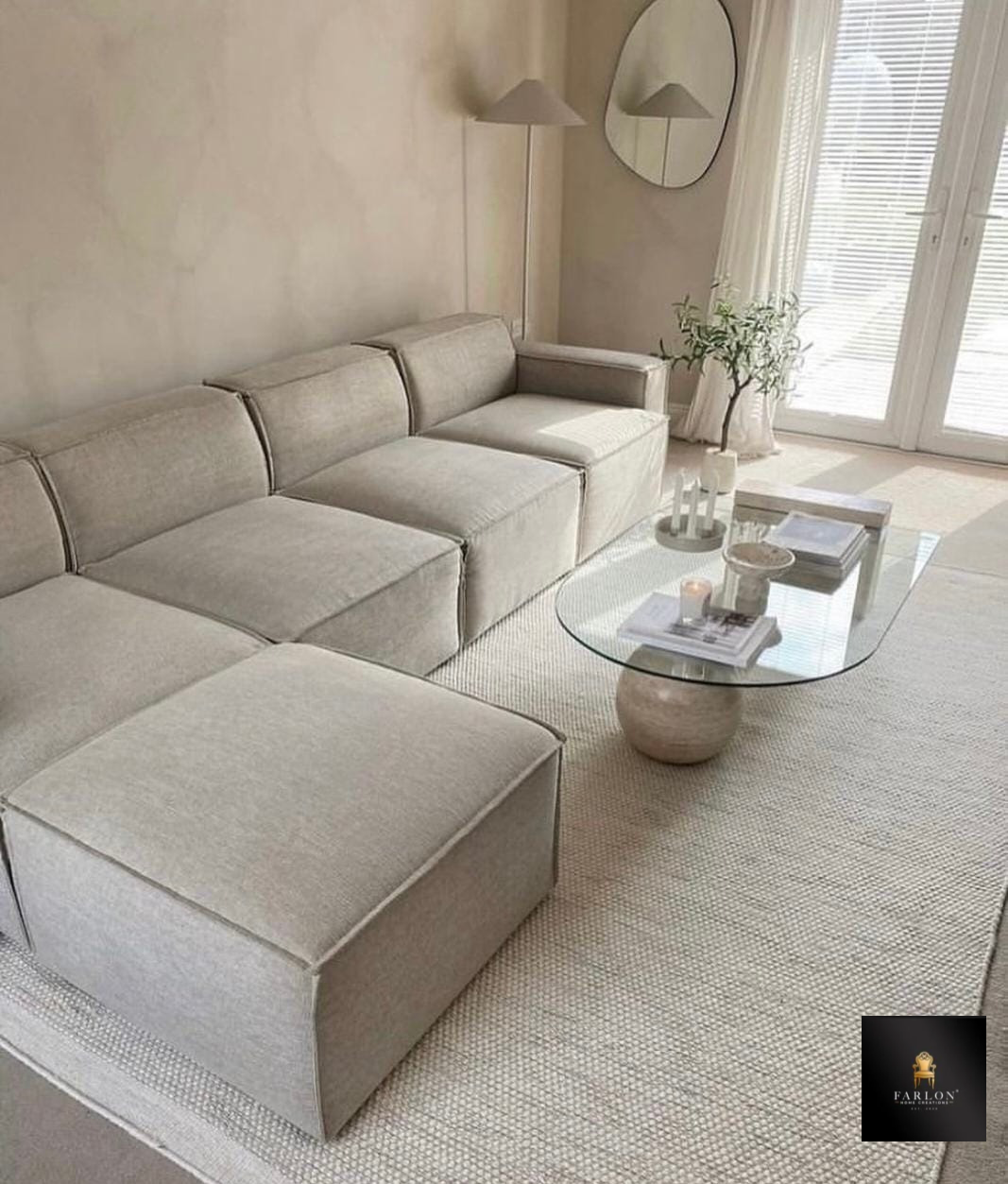 FHC 4 Seater Minimalist Modular Sectional Couch