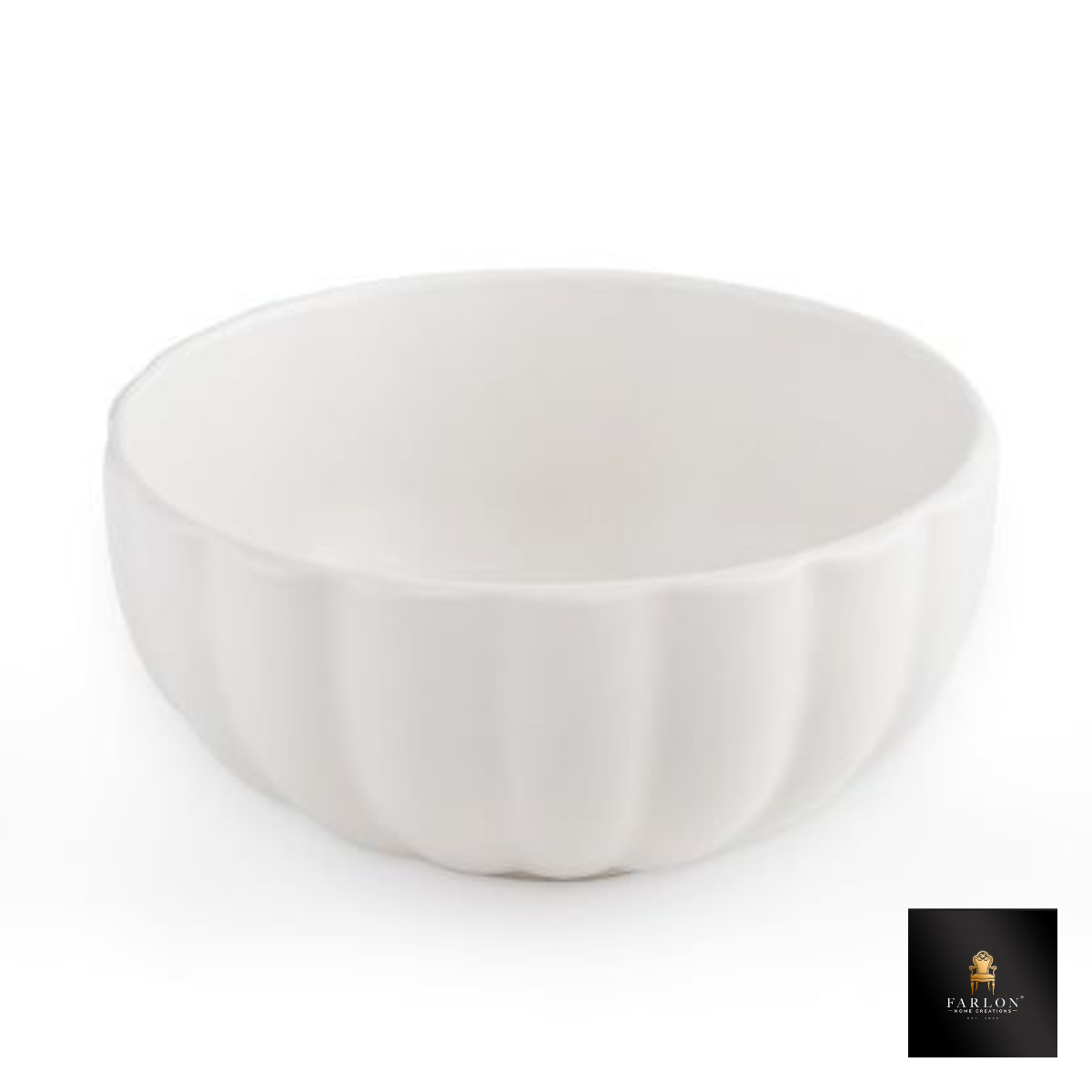 FHC Ivory Fluted Bowl (Small)
