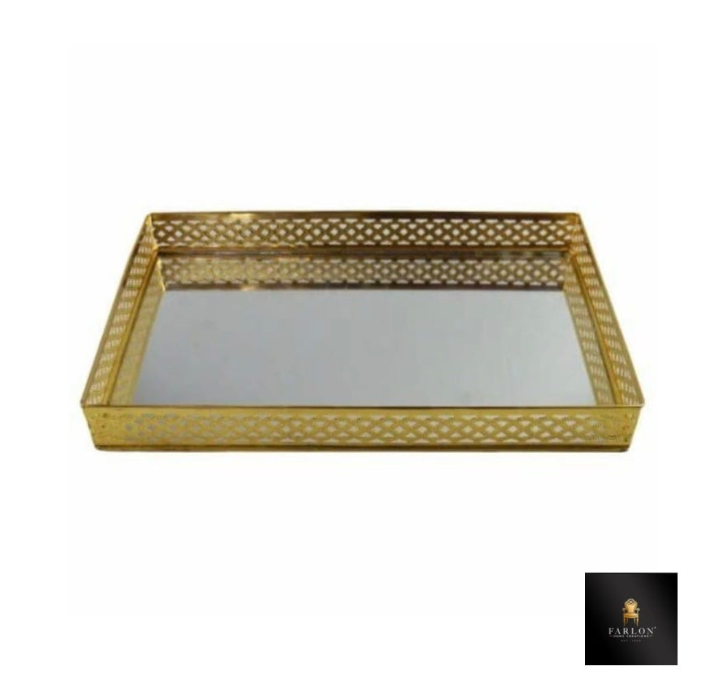 FHC Rectangular Mirror Tray