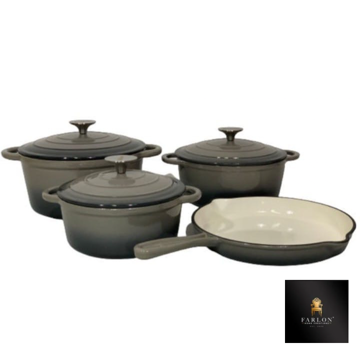 FHC 7 Piece Cast Iron Pot Set