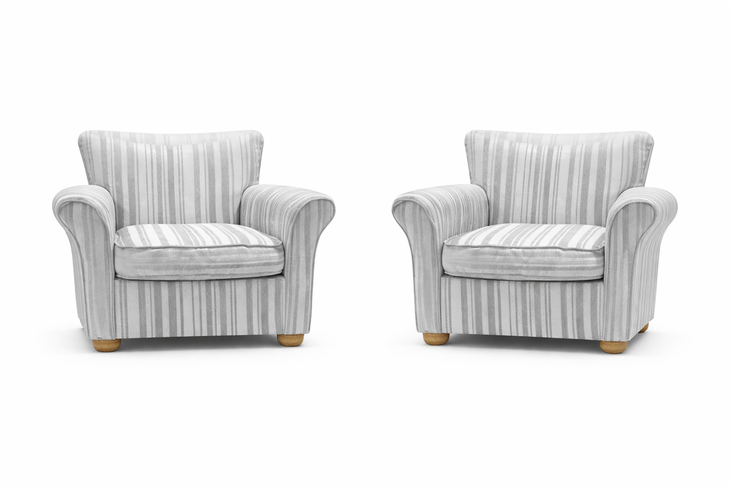 FHC Antique Stripped Fabric Armsofa For Hire