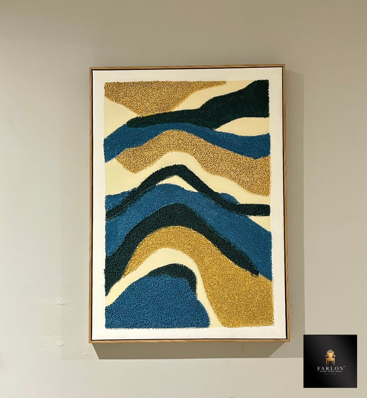 FHC Textured Abstract Landscape Wall Art