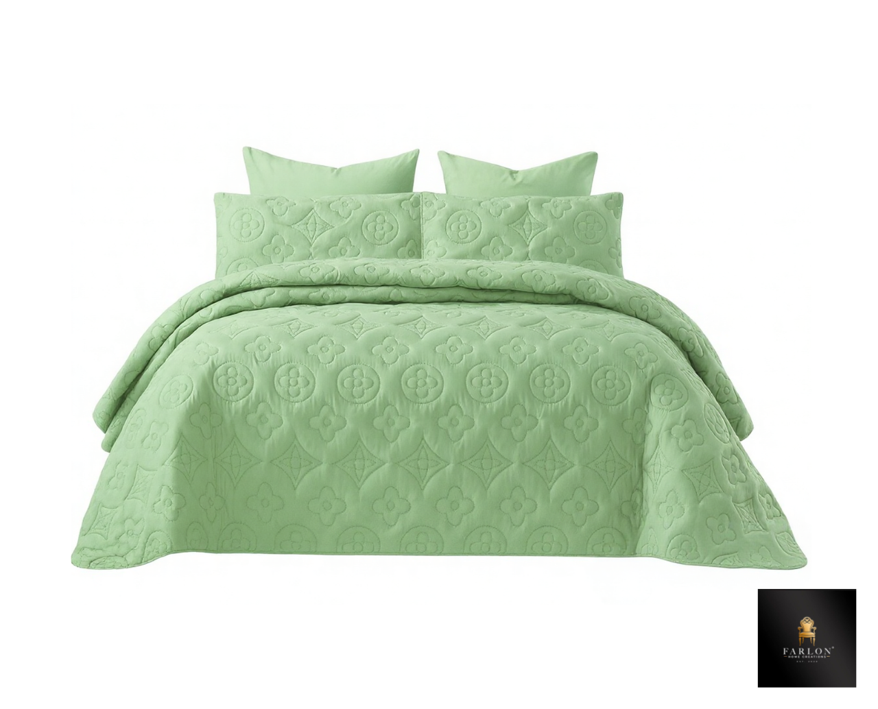 FHC Luxury Green Quilt - Super King