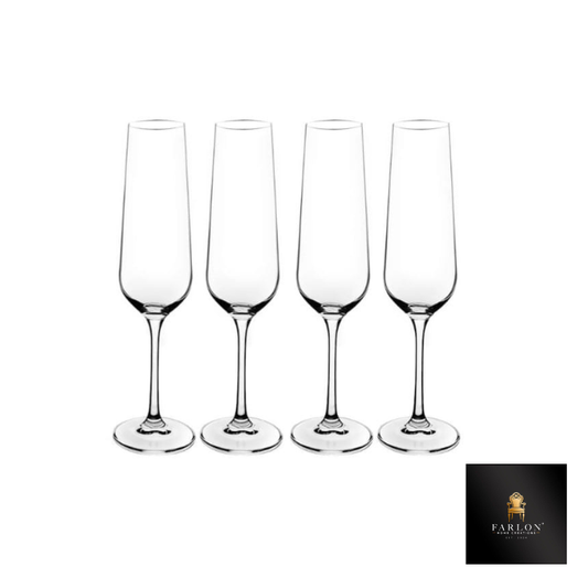 FHC 6 Piece Flute Glass Set