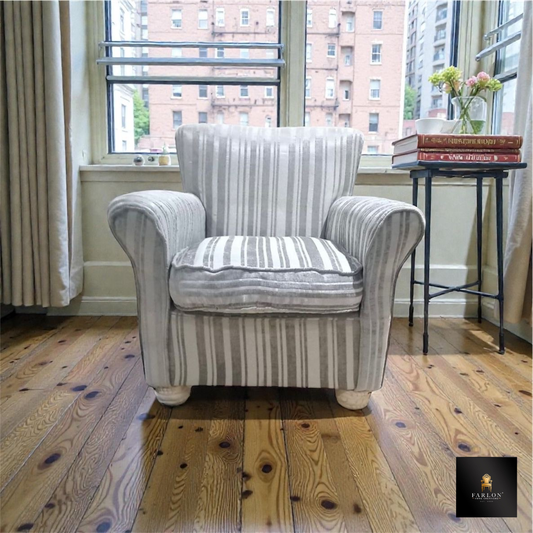 FHC Antique Stripped Fabric Armsofa