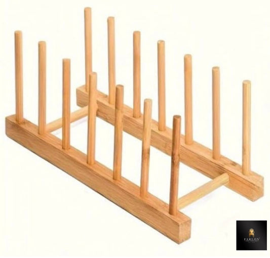 FHC Bamboo Kitchen Plates  and utensils Holders