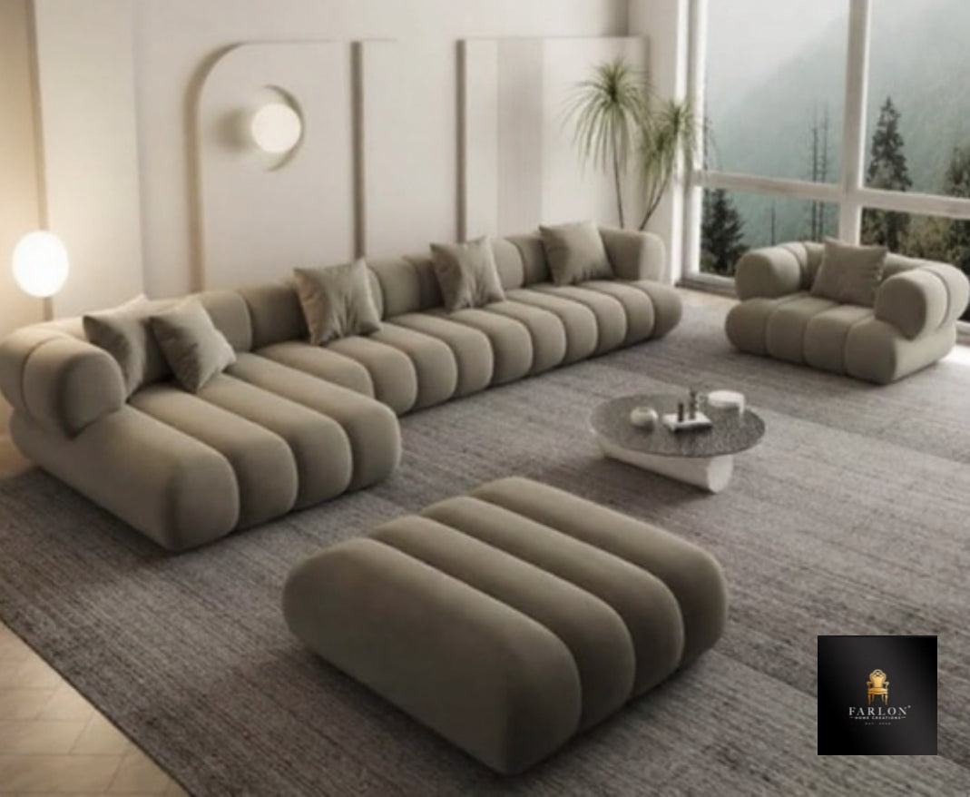 FHC Modular Cloud-Contour Sectional Couch