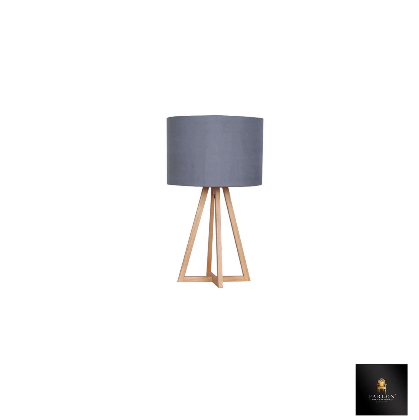 FHC TRIPOD GREY TABLE LAMP