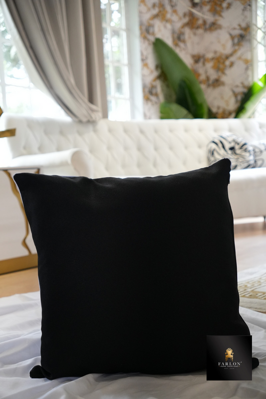 FHC Classic Black Luxe Scatter Cushion