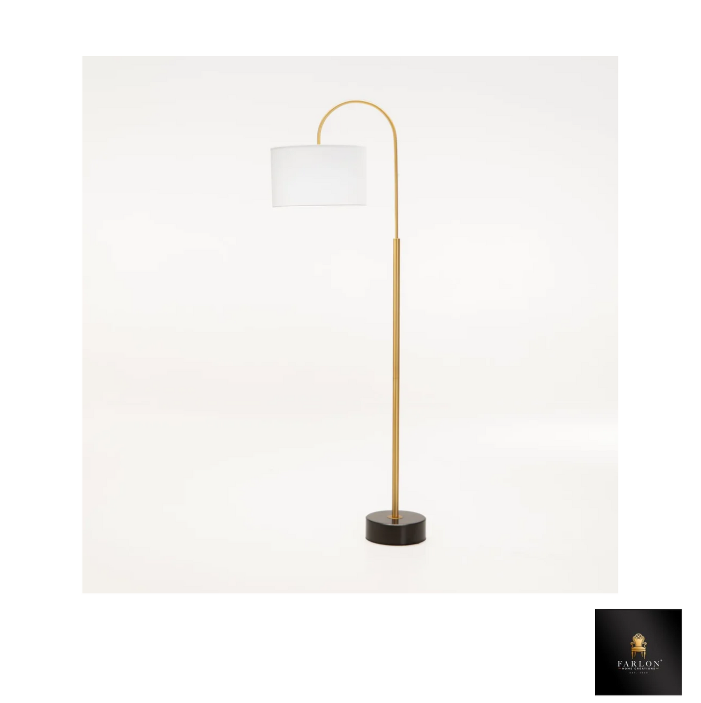 FHC GOLD METAL FLOOR LAMP