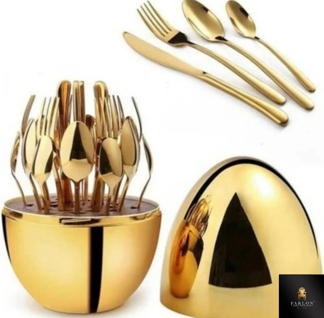 FHC Egg  Style 24 Piece Cutlery Set