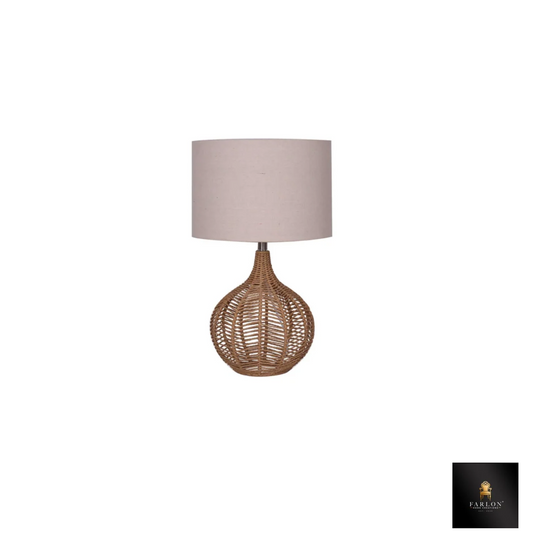 FHC FABRIC SHADE TABLE LAMP