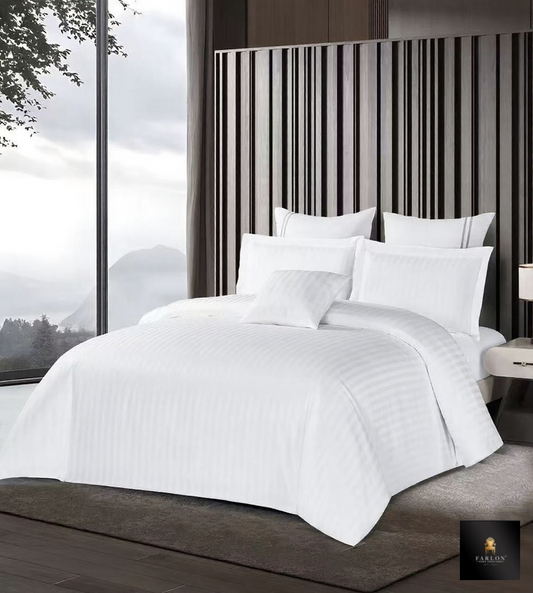FHC Hotel Style  6 Piece White Duvet Cover - KING