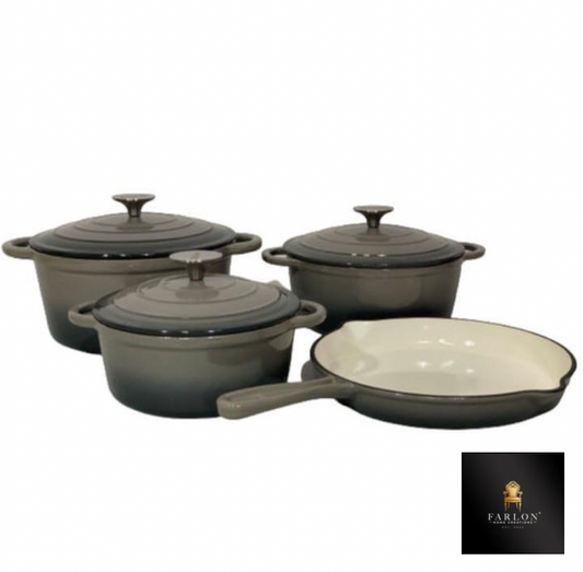 FHC 7 Piece Cast Iron Pot Set