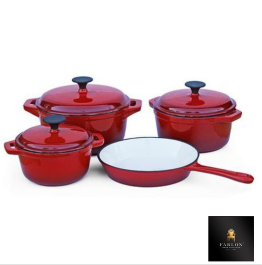FHC7 Piece Cast Iron Pot Set