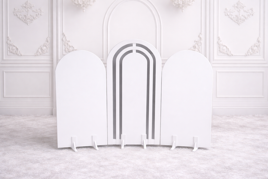 FHC 3 PIECE WHITE BACKDROP FOR HIRE