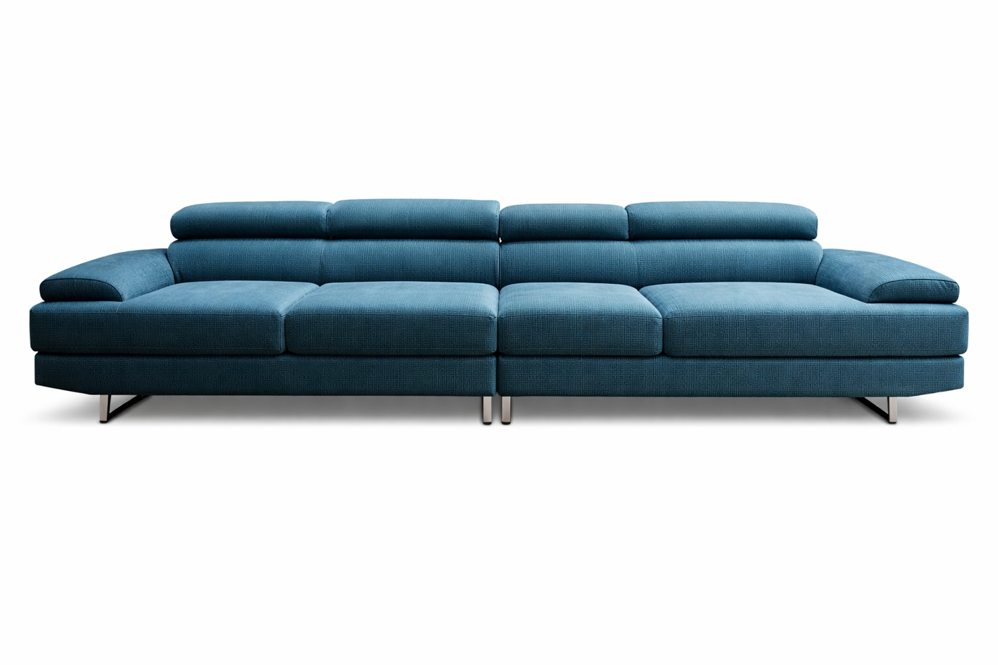 FHC  Avant-Luxe Deep Teal Sectional Designer Couch