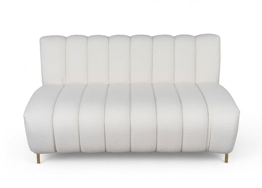 FHC LUXURY CREAM STATEMENT COUCH FOR HIRE