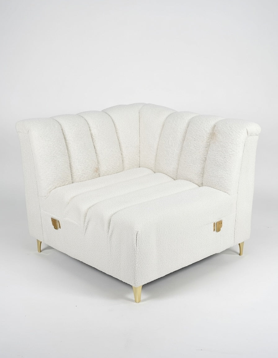 FHC SINGLE STUNNING CREAM COUCH FOR HIRE