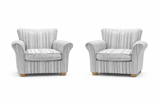 FHC Antique Stripped Fabric Armsofa For Hire