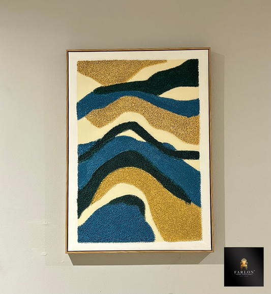 FHC Textured Abstract Landscape Wall Art