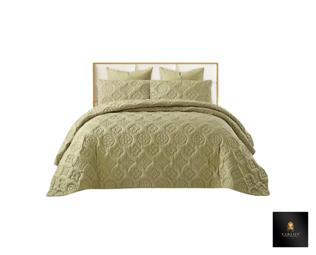 FHC Luxury Lime Green Quilt - Super King