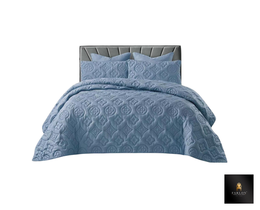 FHC Luxury  Blue Quilt - Super King
