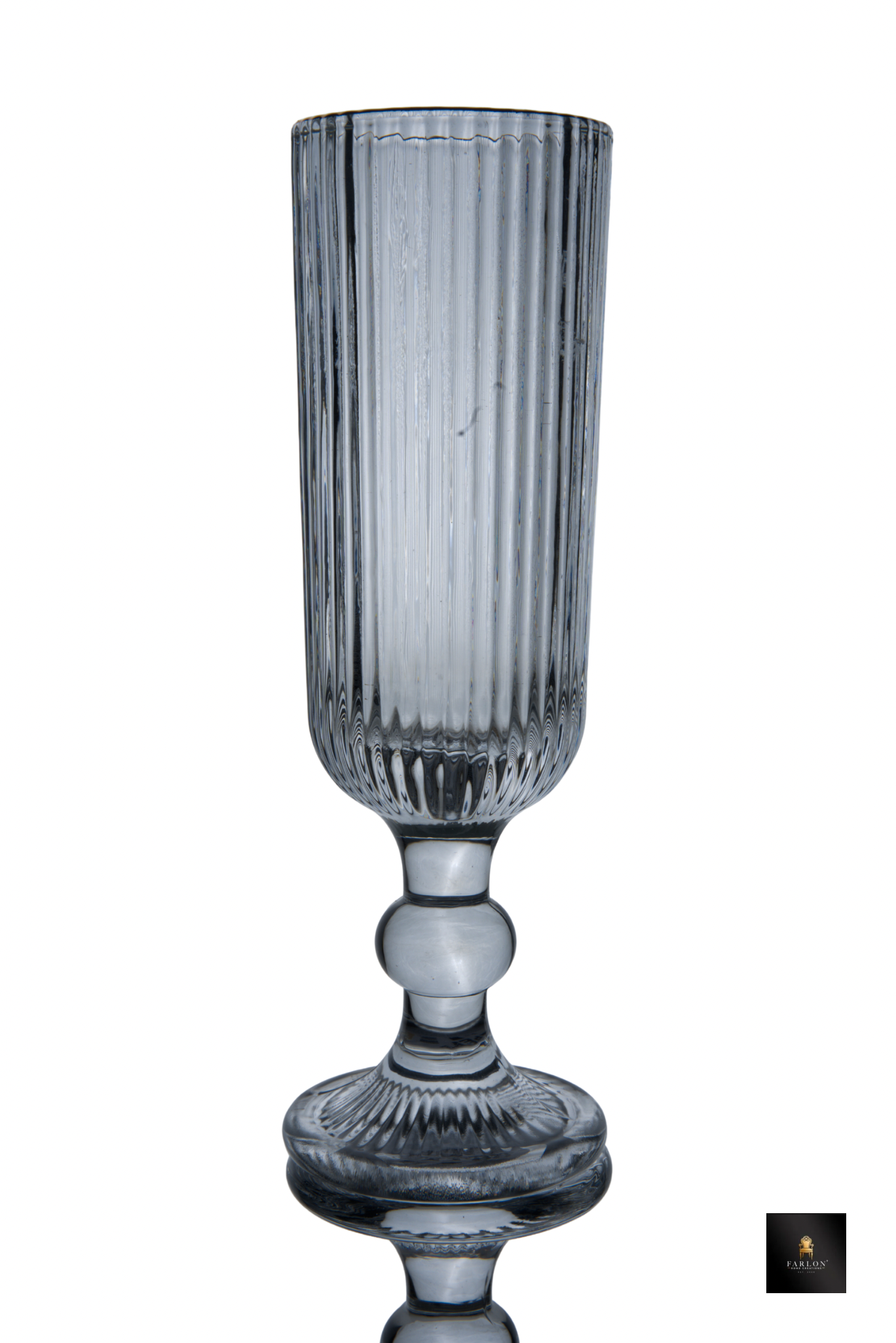 FHC Ribbed Crystal Champagne Glass 6 Piece