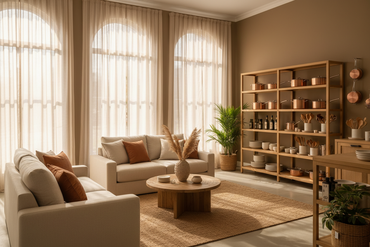 Homeware store - couches, kitchenware, curtains